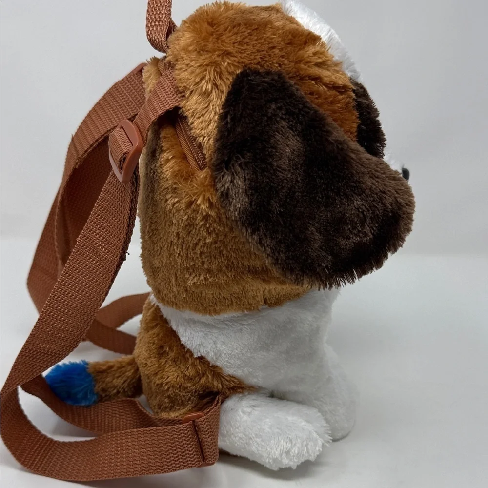 Ty Plush Dog Backpack with Brown and White “Duke” Brand New beanie babies